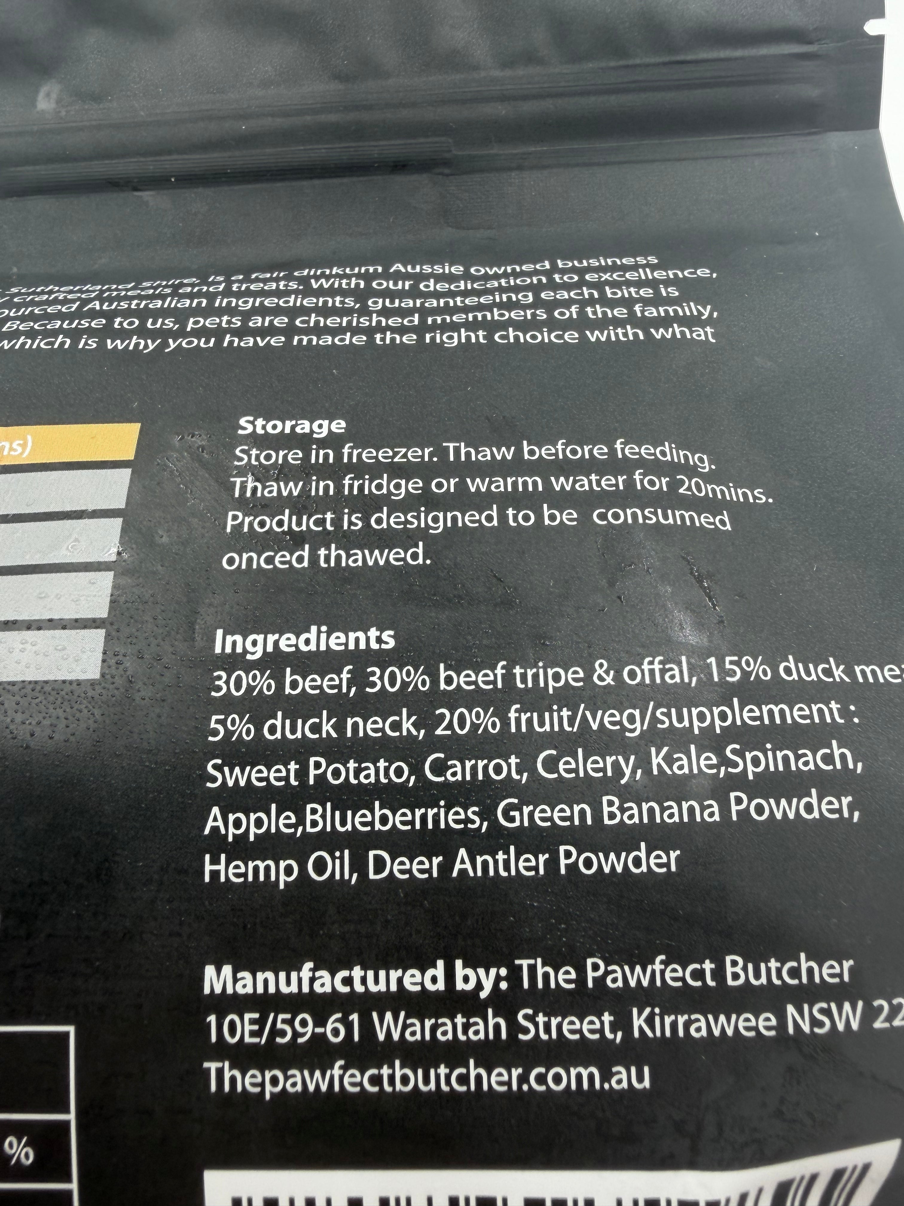 Beef and Duck (1kg)
